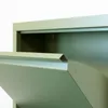 A close-up view of the corner of a green metal cabinet with an open door. Anteprima dell’immagine prodotto