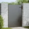 vidaXL Zahradní brána černá 85 x 150 cm Práškově lakovaná Náhled obrázku produktu 2