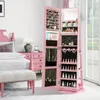 COSTWAY Armoire à bijoux avec LED, armoire à glace avec Voir les images du produit 2