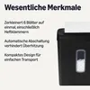 Distruggidocumenti AmazonBasics 6 fogli taglio incrociato Anteprima dell’immagine prodotto 2