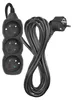 Prodlužovací kabel 5 m / 3 zásuvky / černý / PVC / 1 mm2 Produktbild-Vorschau