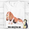 Mr. & Mrs. Panda T-Shirt Hund Basset Hound - Weiß - Produktbild-Vorschau 3