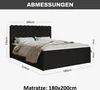 MOTIVENA Nero Chesterfield Boxspringbett 180x200 Schwarz Produktbild-Vorschau 7