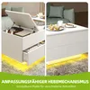 Couchtisch Beistelltisch mit LED-Beleuchtung und 4 Produktbild-Vorschau 5