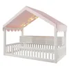 Flieks Kinderbett 90x200cm mit Led, Hausbett mit Baldachin Produktbild-Vorschau 11