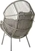 BELIANI Gartensessel Grau PE Rattan mit Hocker Auflagen Produktbild-Vorschau 7