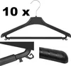 10 Appendiabiti Nero Asta appendiabiti universale 38 cm Anteprima dell’immagine prodotto 1