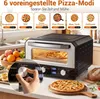 COSTWAY Elektrischer Pizzaofen Indoor, Pizza Oven erhitzt Produktbild-Vorschau 4
