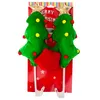 A pair of Christmas tree car decorations on a red backing card. Podgląd zdjęcia produktu