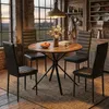 BEALIFE Runder Esstisch 100 cm ø mit 4 Stühlen | Set für Produktbild-Vorschau 4