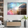 DEQORI Glasbild Echtglas 3x50x100 cm 'Farbige Galaxie' Produktbild-Vorschau 3