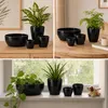 Floran Blumentopf „Boule“ - schwarz - glanzend - Keramik - Produktbild-Vorschau 6