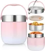 Thermobehälter 1200 ml, Edelstahl mit Deckel & Klapplöffel, Produktbild-Vorschau 1