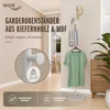 HEXIM Garderobenständer Holz freistehend Grau – Stabiler Produktbild-Vorschau 3