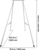 VEVOR yoga stand telaio altalena (altezza 291 cm) con Anteprima dell’immagine prodotto 8