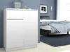 Kommode AKORD K80 Weiß 80 cm 2 Türen Schublade 4 Ebenen B80 Produktbild-Vorschau 6