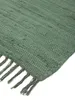 carpetfine Tapis tissé à plat Kilim Chindi Uni couloir vert Voir les images du produit 7