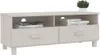 vidaXL TV-Schrank HAMAR Weiß 106x40x40 cm Massivholz Kiefer Produktbild-Vorschau 6