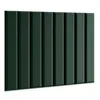 A dark green padded wall panel with vertical grooves. Anteprima dell’immagine prodotto