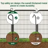 Diagram illustrating safe and unsafe installation methods for a pet fence. Podgląd zdjęcia produktu