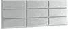 A product image of three rows of three upholstered wall panels, displayed horizontally. Anteprima dell’immagine prodotto