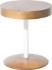 BELIANI Stolik kawowy ciemnobrązowy okrągły 40 cm ze Podgląd zdjęcia produktu 1