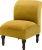 Armless Chair Slipcover Stretch Samt Elasthan Stuhlbezüge  Produktbild-Vorschau 2