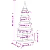 vidaXL | Metall Weihnachtsbaum | 60 cm Pulverbeschichteter Produktbild-Vorschau 8