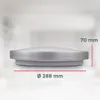 B.K.Licht LED plafondlamp, zilver/titanium, rond, diameter Productafbeelding-voorbeeld 7
