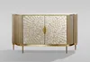 Stilig ST906 Kommode Champagnergold mit Marmorplatte Produktbild-Vorschau 1