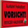 vianmo Holzschild 20x30 cm Ausfahrt freihalten biss. Produktbild-Vorschau 1
