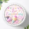 Tortenaufleger Einschulung personalisiert – essbares Produktbild-Vorschau 3