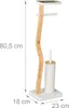Set da bagno Relaxdays, A x L x P: 80,5 x 23 x 18 cm, Anteprima dell’immagine prodotto 4