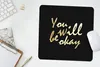 MuchoWow® Mauspad Mousepad Zitat - Motivation - Gold - Produktbild-Vorschau 5