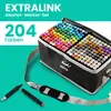 Extralink Alkoholmarker Set 204 Farben mit Tragetasche Produktbild-Vorschau 4