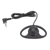 A black mono headphone with a 3.5mm jack and a D-shaped ear hook, isolated on a white background. Produktbild-Vorschau