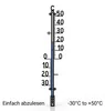 67cm XXL Außenthermometer Analog Kunststoff Schwarz Produktbild-Vorschau 6