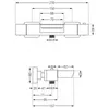 Mexen Cube thermostatische Wannenbatterie, Graphit - Produktbild-Vorschau 2