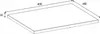 RODAN | Plan de toilette - 40,6x46x1,6 cm - Marron - Plan Voir les images du produit 3