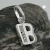 Anhänger 8x7mm Buchstabe B glänzend mit Zirkonias Silber Produktbild-Vorschau 2