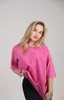 Oversize T-Shirt Uni – Größe XL – Fuchsia – 100% Baumwolle Produktbild-Vorschau 9