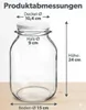 6 x 3L Einmachglas mit Schraubdeckel großes Vorratsglas  Produktbild-Vorschau 3