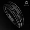 UNIQAL | Herren Lederarmband Kreuz "HEAVEN" geflochten Produktbild-Vorschau 2