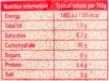 A nutrition information label with values per 100g. Náhľad obrázku produktu