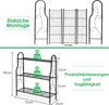 COSTWAY Scala per fiori in metallo a 3 livelli, scaffale Anteprima dell’immagine prodotto 3