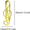 INF Lot de 50 trombones en forme de note de musique, métal Voir les images du produit 2
