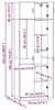 vidaXL Armoire haute blanc 70x42,5x225 cm Bois composite Voir les images du produit 8