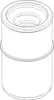 Poloplast POLO-KAL, sifónová spojka, DN 50/32, 1 1/4", 1 Náhľad obrázku produktu 4