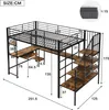 Flieks Etagenbett 120x200cm mit Schreibtisch und Produktbild-Vorschau 7
