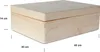 Creative Deco Béžová drevená škatuľa s vekom | 40 x 30 x 14 Náhľad obrázku produktu 3
